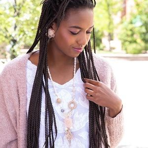 Necklace and matching earrings